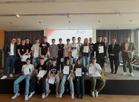 U15 bei der Jugendsportlerehrung 
