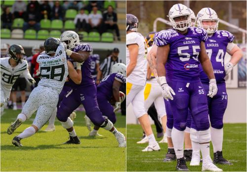 Er steht selten im Rampenlicht, ist aber unverzichtbar: Emanuell Callsen, Offensive Lineman der Reutlingen Eagles.